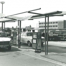 Beschädigung Tankstelle